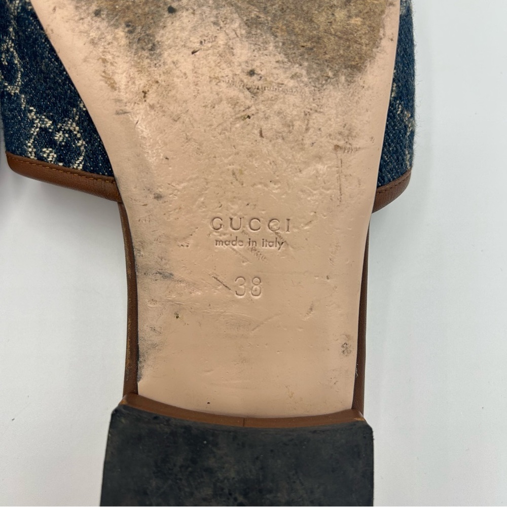 Gucci Blue and Brown Sandals - Picture 4 of 8